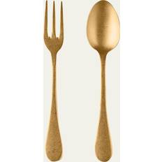 Yellow Cutlery Mepra Vintage Oro Serving Set Juego de cubiertos