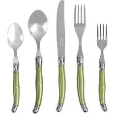 Green Cutlery Sets French Home 20-piece Laguiole Flatware Service Cutlery Set