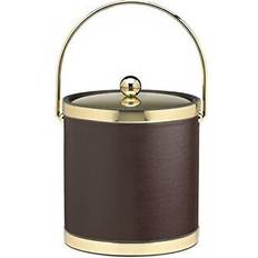 Kraftware Brown W/ Polished Gold 3 Qt Ice Bucket