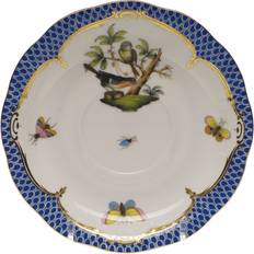 Blue Saucer Plates Rothschild Blue Motif 02 Tea Saucer Plate