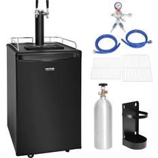 Dispensadores de Bebidas VEVOR Beer Kegerator Dual Tap Draft Beer Dispenser 32F 50F Temperature Dispensador de Bebidas