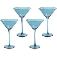 Blue Cocktail Glasses Ellis Malden Optic Martini Cocktail Glass