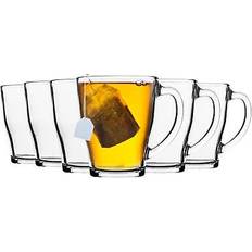 Transparent Kopper Duralex Glas Med Hank COSY 350 ml Sæt Med 6 Stk Kop