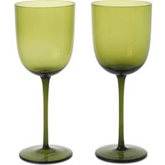 Vert Verres à Vin Ferm Living Blanc Host 30 cl Lot de 2 Verre à Vin