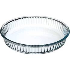 Verre Plats de service Moule À tarte rond en verre - D 26 cm - Transparent Plat de service