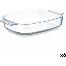 Vidrio Fuentes de servicio Vivalto Cocina Vidrio de Borosilicato 3,8 L - Transparente Fuente de servicio