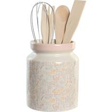 Dkd Home Decor Pink Metal Dolomite Træ MDF enheder Bestikholder