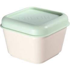 Green Square Lunch Box with Lid 12 x 10 x 7 cm