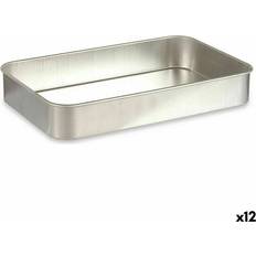 Sølv Bradepander Kinvara Sølvfarvet Aluminium 41 x 6.5 x 26 cm Set of 12 Bradepande