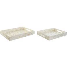 Bamboo Serving Trays Dkd Home Decor of White Mother of pearl Bamboo Mediterranean Units Serving Tray