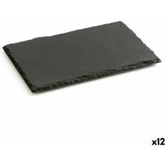 Céramique Plateaux de service Quid Slate Effect Ceramic 20 x 13 cm Set of 12 Serving Tray