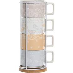 Métal Tasses Dkd Home Decor Ensemble de Tasses à Café 260 ml 4 Pièces Tasse