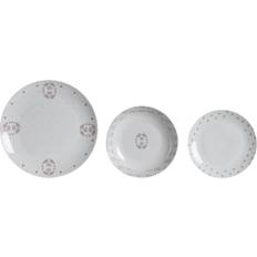 Porcelæn Spisestel Dkd Home Decor Hvid Pink Scandi Spisestel 18stk