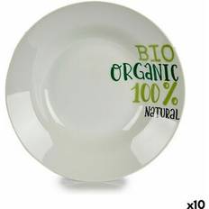 Grøn Dybe tallerkener BigBuy Home Organic Dyb tallerken