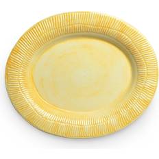 Bleu Plats de service Mateus Stripes 30x35 cm Jaune Plat de service