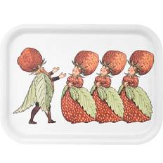 Design House Stockholm Plateaux de Service Design House Stockholm The Strawberry Family 20x27 cm White Plateau de service