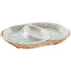 Dkd Home Decor Snack Krystal Gennemsigtig Serveringsbakke