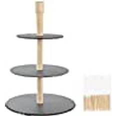 Dkd Home Decor Snack 3-lags stativ Bambus Serveringsbakke