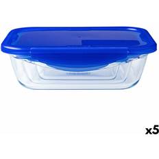 Blue Food Containers Pyrex Hermetisch Cook & Go Brotdose