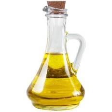 Oil- & Vinegar Dispensers Excellent Houseware Olive Bottle Pourer Glass Drizzle Cork Lid 300ml x2 Oil- & Vinegar Dispenser 30cl