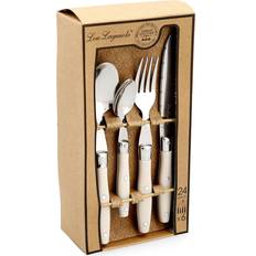 Beige Set posate Lou Laguiole Comptoir Set posate 24pcs