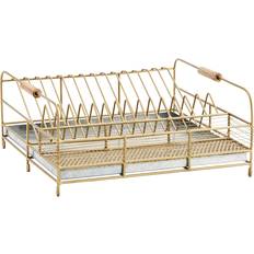 Iron Dish Drainers Madam Stoltz Iron Rack with Drip Tray Dish Drainer