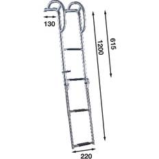 Peke båtsystem Båtsystem Stege 4-steg till peke BU75P-4