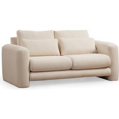 Asir Group INC Beige Sectional Corner Sofa-Bed 33.8583 H x 85.0394 W x 51.1811 D in Brown Sofa