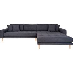 Chaiselong sofa venstrevendt – House Nordic Lido Dark Grey Sofa 290cm 4 personers