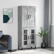 Mobiliers de Salle de Bain vidaXL Buffet Haut Armoire De Rangement Avec Pieds