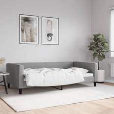 Grigio Divani vidaXL Letto Da Giorno Grigio Chiaro 100 x 200 cm Divano