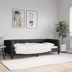 Mobili vidaXL Letto Da Giorno Nero 90x200 cm In Tessuto Divano Divano 3 Posti