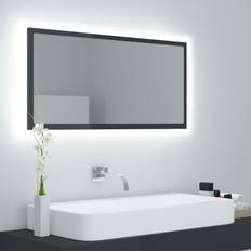 Mobiliers de Salle de Bain vidaXL Led Bathroom Mirror 90 Cm Chipboard