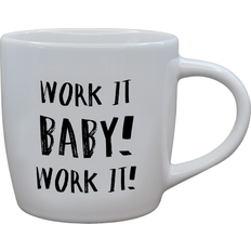 Weiß Becher Kasia Lilja Work it Baby Mug (KL400134)