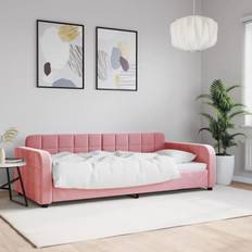 Dagbed Banken vidaXL Slaapbank 90 x 200 cm Fluweel Roze