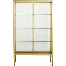 Display cabinet Nordal Makalu Display Cabinet Golden Vitrineskab