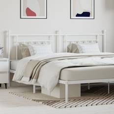 vidaXL white, 193 Metal Bed Bed Headboard