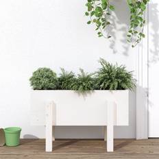 vidaXL plantekasse 62x30x38 massivt fyrretræ Plantekasse