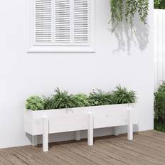 vidaXL højbed 121x30x38 massivt fyrretræ Plantekasse