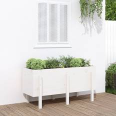 vidaXL højbed 121x50x57 massivt fyrretræ Plantekasse
