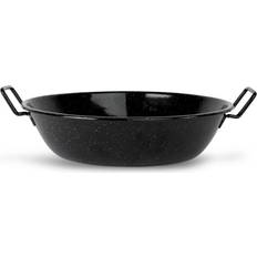 Plaque de cuisson en fonte Poêles à paella Sagaform Doris Wok émaillé Moyen Ø31.5 cm Noir