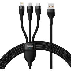 Baseus usb flash Baseus 3in1 USB cable Flash II USB-C + micro Lightning 66W 1.2m