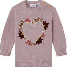 1-3M Strickpullover Name It Baby Long Sleeved Knit - Violet Ice