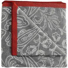Bedeck of Belfast Siya Knitted Blankets Red, Grey
