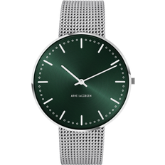 Arne Jacobsen Unisex Armbandsur Arne Jacobsen 53209-2008 City Hall Green Mesh Wristwatch