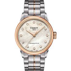 Tissot Orologi saldi Tissot da donna Luxury Lady Powermatic 80 Diamond Accents automatico T086.207.22.116.00 T0862072211600 Bianco