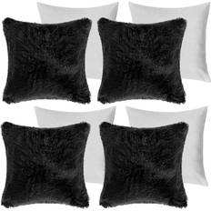 Sienna SACCFLFBK45-xFILLED Housse de coussin Noir (45x45cm)