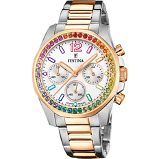 Festina Reloj Boyfriend Collection F20608/2 señora, modern, silver och rosa guld, modern, silver och rosa guld, modern, Sterling silver och rosa guld. Modern