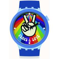 Swatch Herr Armbandsur Swatch Peace Hand LoveSB03N105