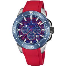 Festina chronograph red chrono f20642/2
